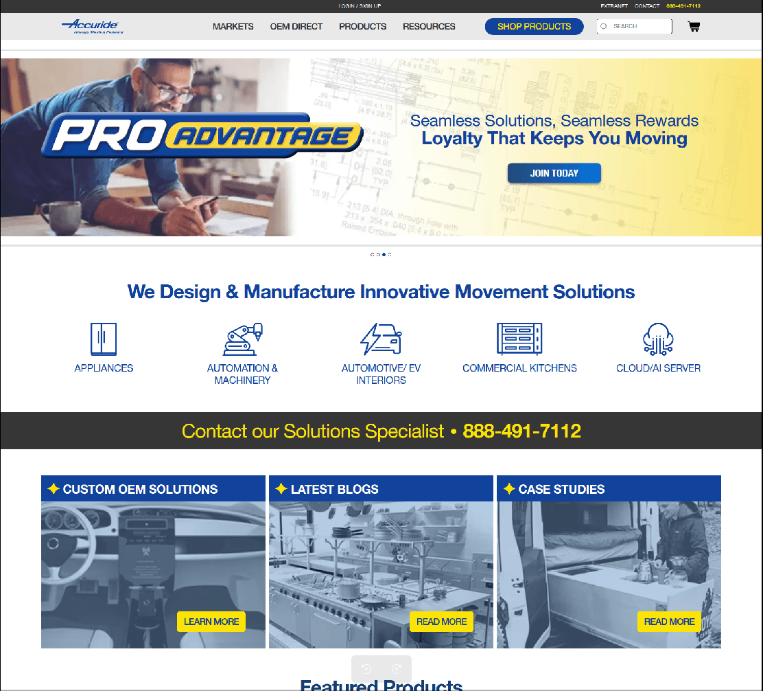 Accuride North Amarica — B2B Automotive Platform