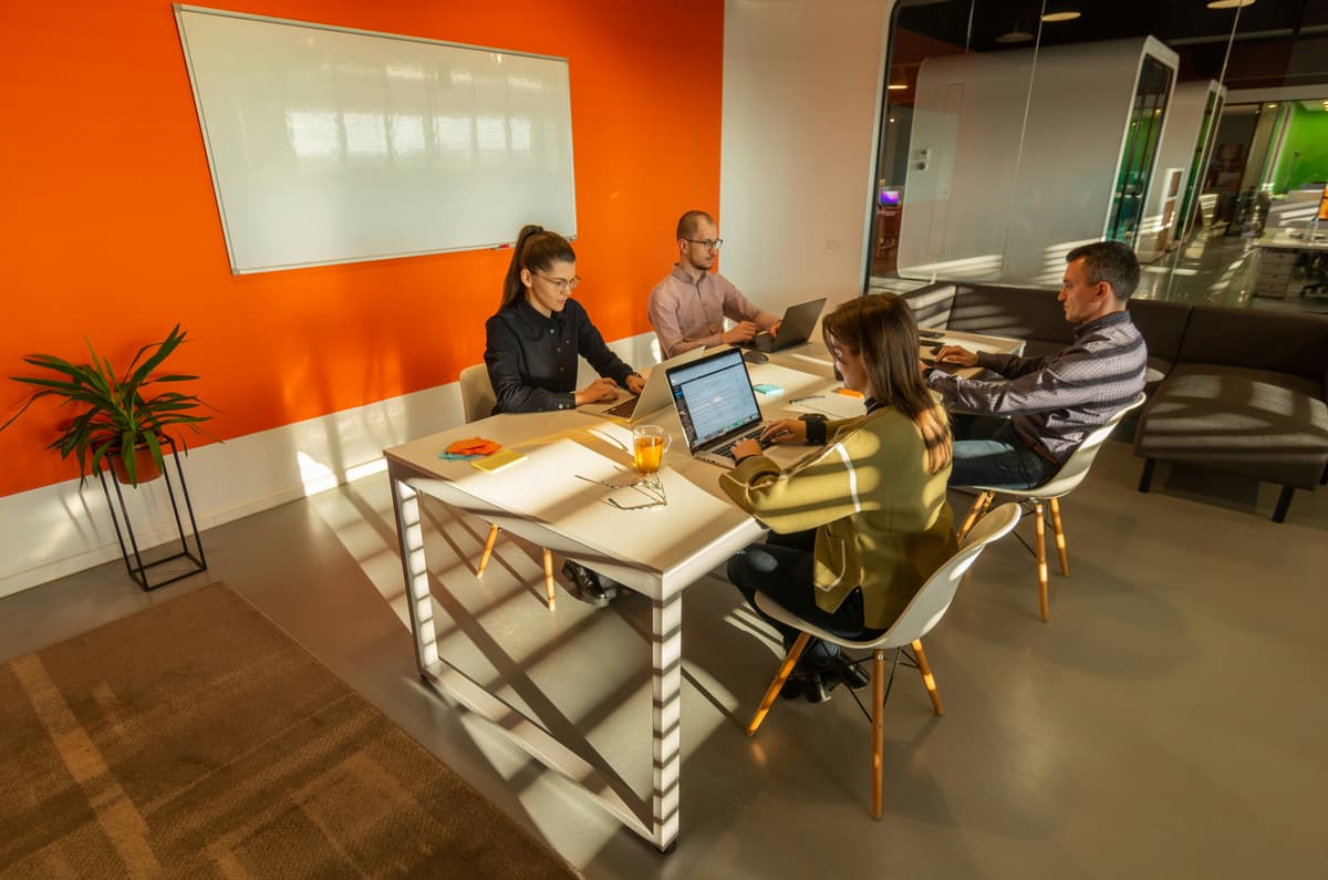 Our team at work